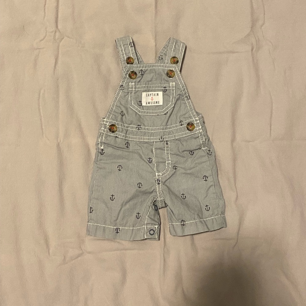 Carter’s anchor short overalls